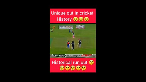 Unique out in cricket history