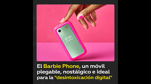 Lanzan un móvil retro y plegable ‘estilo Barbie’ para fomentar la desconexión digital