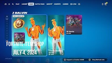 Fortnite Item Shop|July 4, 2024