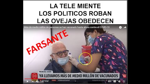 VACUNACIÓN FALSA DE PEDRO CARCURO "CON TAPA"!