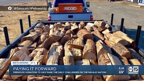 Man donates, delivers firewood to Navajo Nation residents