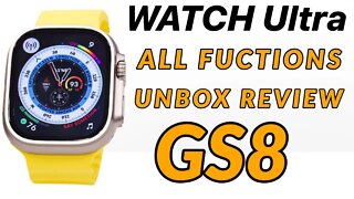 GS8 Ultra smartwatch All Fuctions Unbox Review best copy watch 8? 45mm AOD