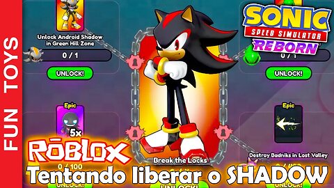 Tentando liberar o SHADOW no novo Sonic Speed Simulator REBORN! Jogo IRADO no ROBLOX #5