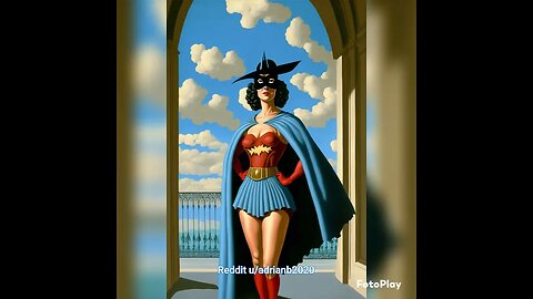 DC Comics Characters - Rene Magritte Style #shorts