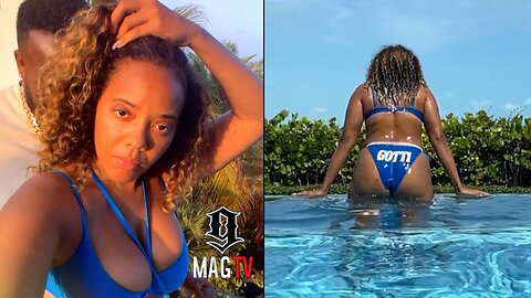 Angela Simmons Gift Wraps Her Body For Yo Gotti In Turks & Caicos! 🍑