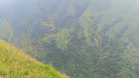 beautiful mountains with deep ravines