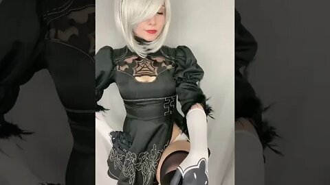 Rate the Girls: Best 2B Nier Automata Gamergirl TikTok Cosplay Challenge #2 👩‍🦳 (Anime) #shorts