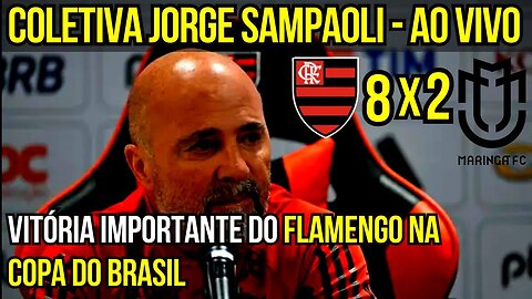 AO VIVO COLETIVA JORGE SAMPAOLI FLAMENGO X MARINGÁ COPA DO BRASIL FLAMENGO HOJE