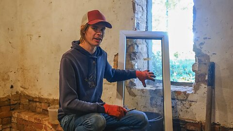 Replacing the Window for our Pantry Room