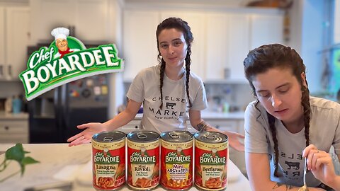 Trying Chef Boyardee Canned Meals