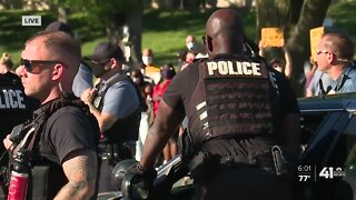 Protestors spill into streets at Country Club Plaza