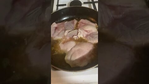 Cooking pork slices- really yummy