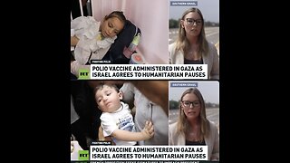 Polio jab campaign begins in Gaza as Israel agrees to humanitarian pauses