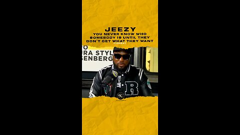 @jeezy You never know who somebody is until they don’t get what they want