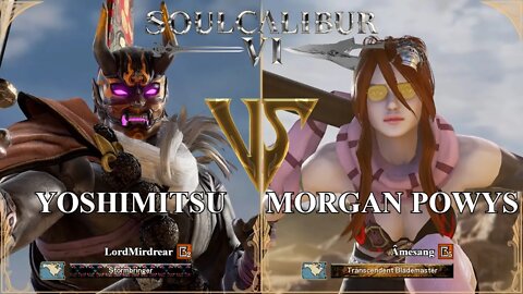 Yoshimitsu (LordMirdrear) VS Morgan Powys (Amesang) (SoulCalibur VI — Xbox Series X Ranked)