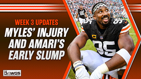 Week 3 Updates: Myles Garrett's Injury and Amari Cooper's Slump