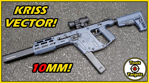 My New 10MM Space Rifle!...Kriss Vector CRB Quick Range Review!