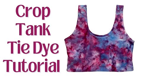 Tie-Dye Designs: Dreamy Tight Scrunch Crop Tank DUI (Dye Under Ice)