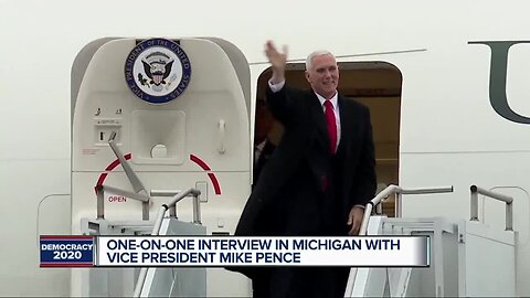 Vice President Pence speaks with 7 Action News during visit to Michigan