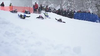 Racing like penguins at Holiday Valley in Ellicottville