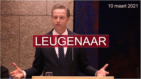 Leugenaar Hugo de Jonge op 10 maart 2021 over de tweestromensamenleving (NL)