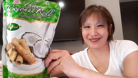 Wanna eat with me Wednesday?***ASMR/Mukbang-ish***Thai Coconut Rolls