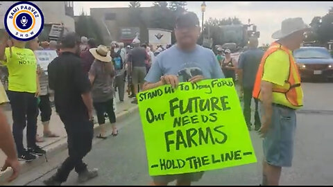 Farmers' tractors roll into Kitchener over Wilmot Township land protest