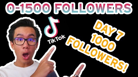 TIKTOK 0-1500 Followers: DAY 7 - How I Got 1000 Followers With ZERO SKILLS