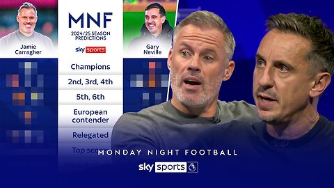 Jamie Carragher and Gary Neville give their 2024/25 season predictions! 🔮