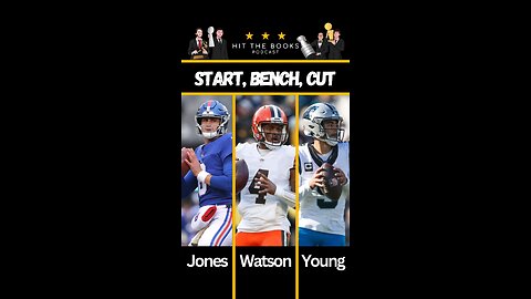 Start 1, Bench 1, Cut 1. Who do you got?🏈🤣