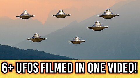 Multiple UFOs filmed