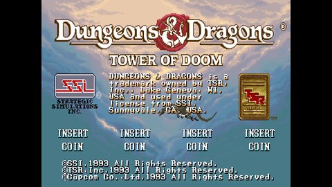 Dungeons & Dragons Tower of Doom Arcade Game, Capcom 1993, long play