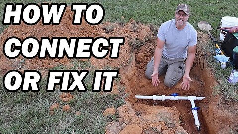 How to connect to an underground water main line or repair it