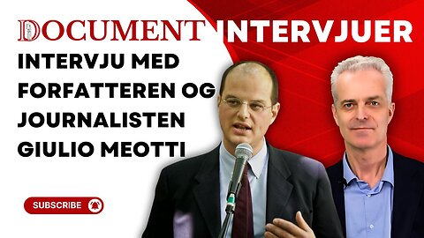 Intervju med forfatteren og journalisten Giulio Meotti | Document intervjuer