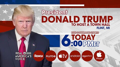 LIVE NOW: TRUMP TOWNHALL PRE-STREAM IN FLINT MI