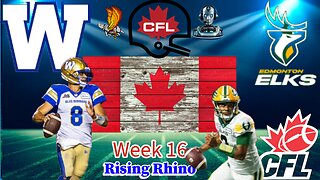 Winnipeg Blue Bombers Vs Edmonton Elks: CFL Week 16 Watch Party and Play by Play