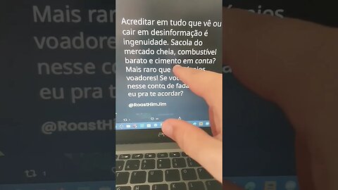 acreditar em tudo que vê ou caírem desinformação é ingenuidade