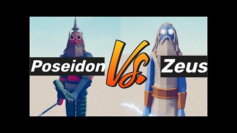 Battle Of Greek Gods. Poseidon VS Zeus. Tottaly Accurate Battle Simulator TABS