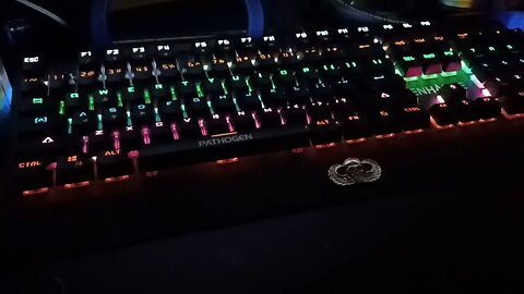 ENHANCE Pathogen 2 Mechanical Gaming Keyboard, Xinda Blue Switches, multiple lighting effects