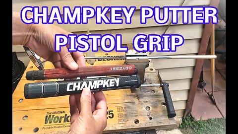 Install on the Gray CHAMPKEY Pistol Golf Putter Grip