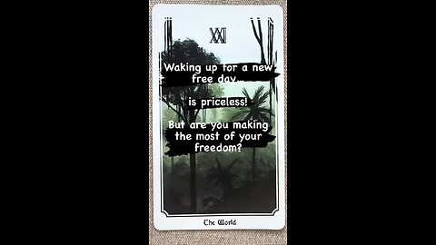 Use your freedom! #freedom #newday #tarotary #musings #possibilities