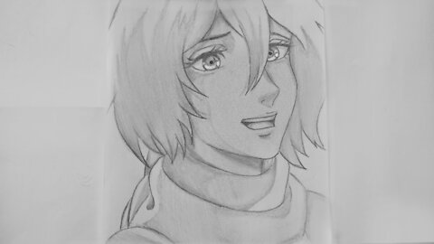 Drawing Mikasa Ackerman from Attack on Titan