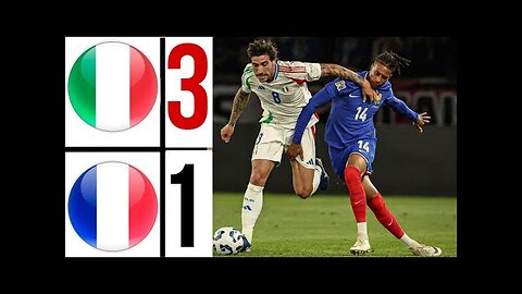 Italy 3_1 France _ highlights _ Francia- Italia 3-1 gol e sintesi _ UEFA Nations League 2024_25