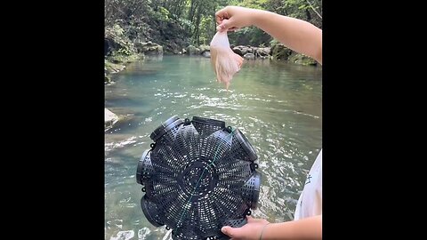 Wonderful fishing style with many fishes