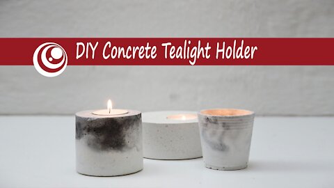 DIY CONCRETE TEA LIGHT HOLDER | DIY Home Decor Ideas! MrDIYCrafts