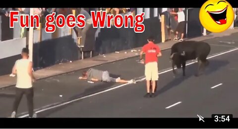 Funny videos 2021 | Stupid people doing stupid funny things - Bull Fighting 2021