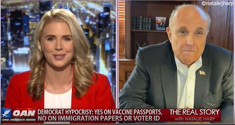 The Real Story - OANN Vaccine Passport with Rudy Giuliani