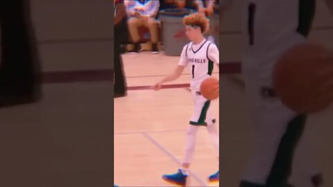 LaMelo pointed at the half court line🥶🥵 #shorts