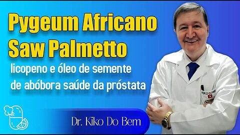 Pygeum Africano Saw Palmetto licopeno e óleo de semente de abóbora saúde da próstata 15-99644-8181