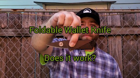 Foldable Wallet Knife - Now this is a gimmick.